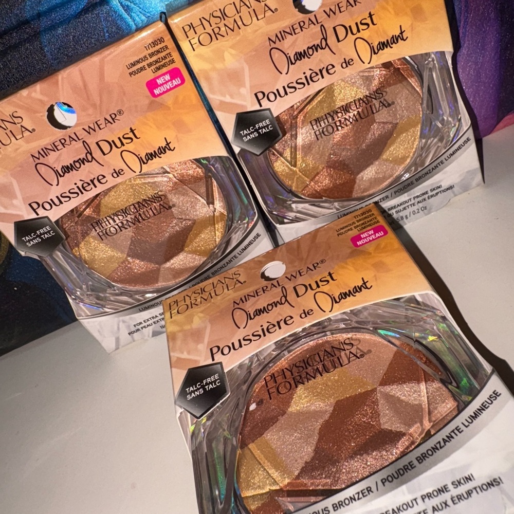 Physicians Formula Mineral Wear Diamond Dust Bronzer - Gold and Brown $10 Each